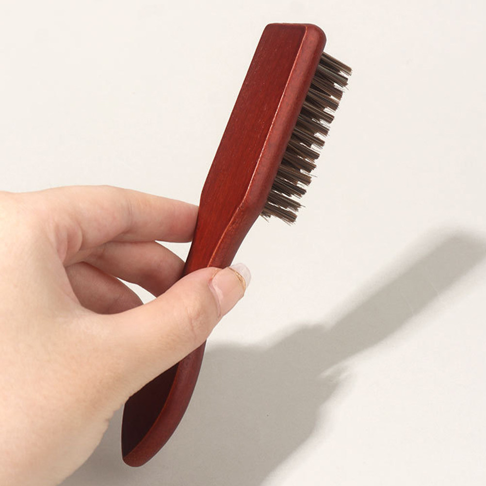 Brush Bristle Set - 2Pcs Set Sikat Perawatan Jenggot Kayu,
