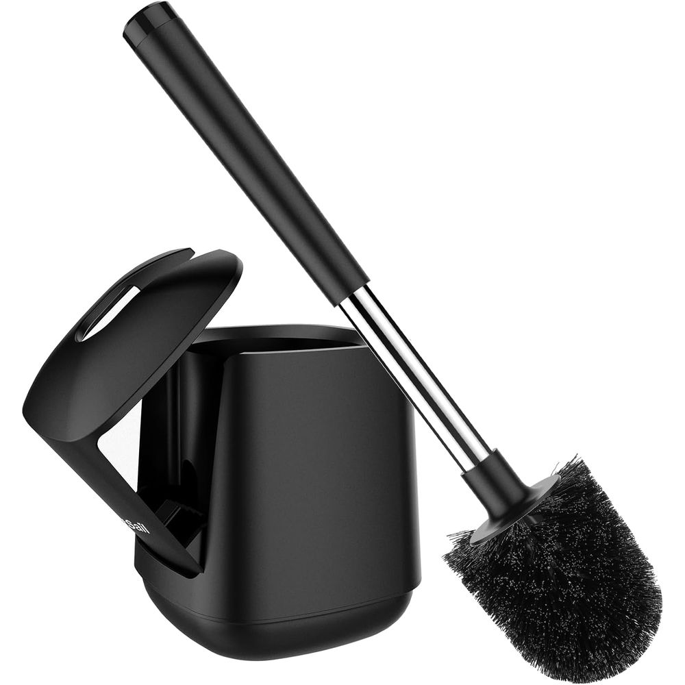 Brush Bristle Set - Tempat Sikat Toilet dengan Tutup dan