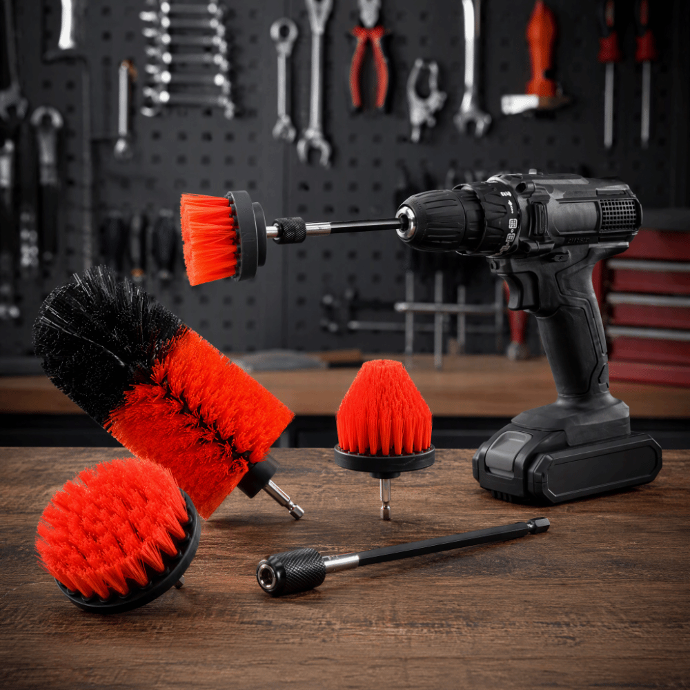 Brush Bristle Set - 5Pcs Set Aksesoris Sikat Bor Kepala