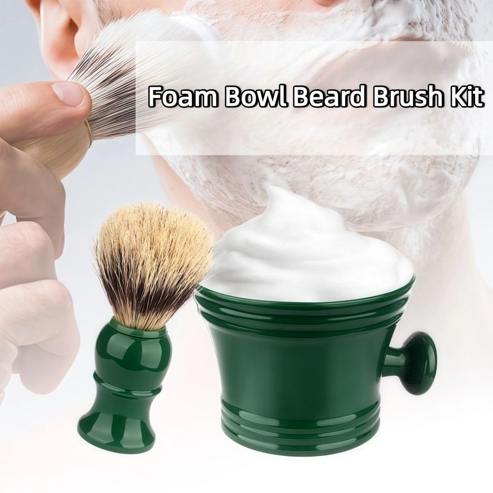 Brush Bristle Set - Set Lengkap Sikat Cukur dengan Cawan,