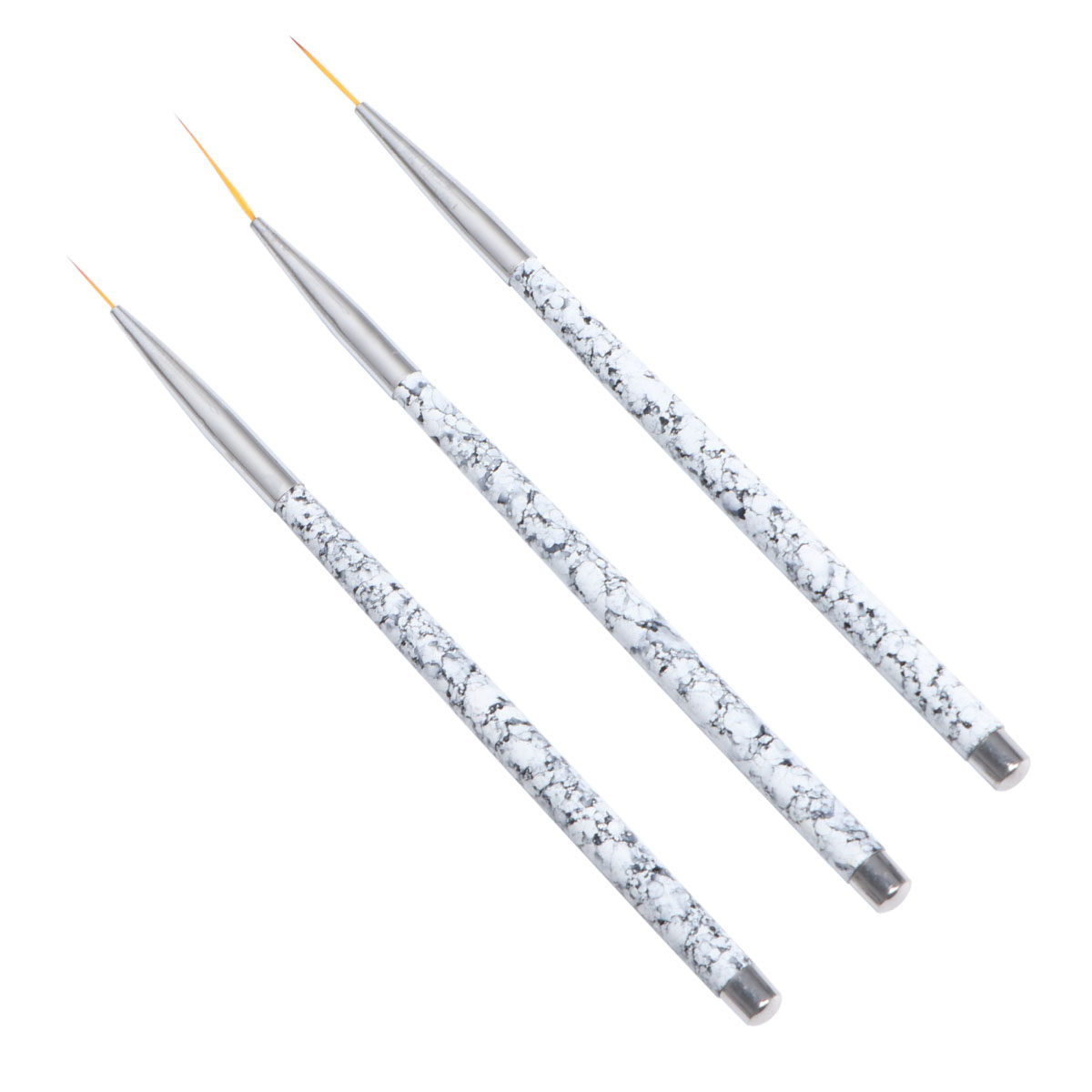Brush Bristle Set - 3Pcs Set Kuas Liner Nail Art