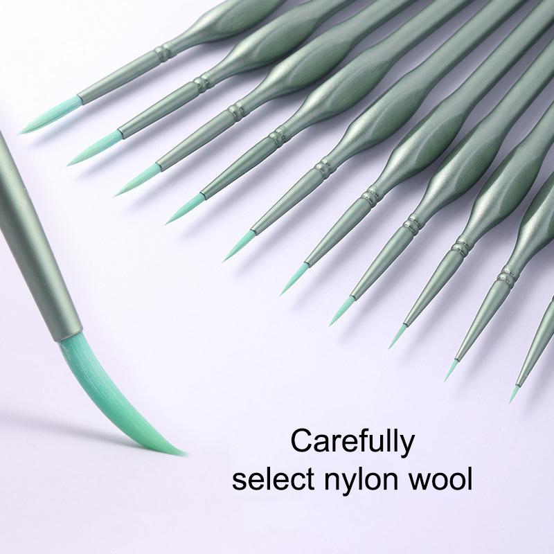 11 Buah Set Kuas Cat Detail Mi - Brush Bristle Set ulasan dan harga