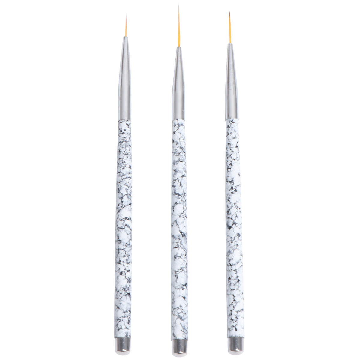 3Pcs Set Kuas Liner Nail Art d - Brush Bristle Set ulasan dan harga
